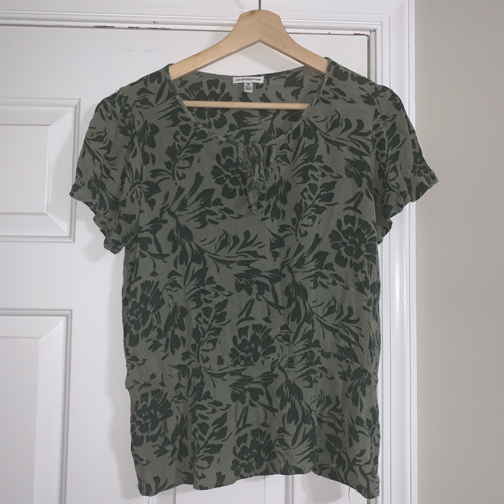 Green Croft & Barrow blouse.